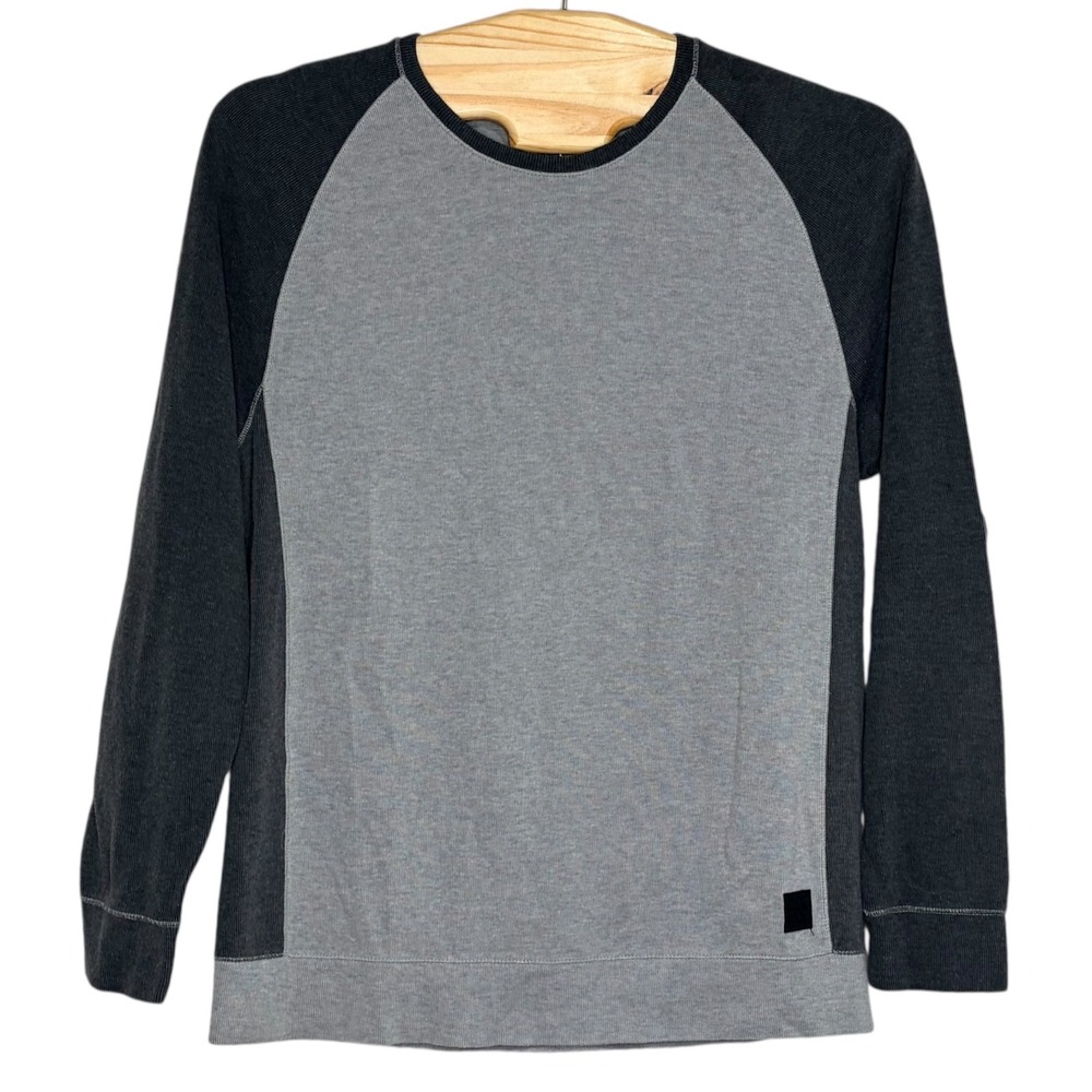 DKNY Jeans Men's Colorblock Raglan Long Sleeve Sweatshirt Top XXL